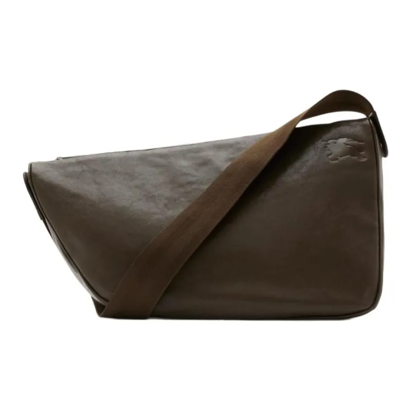 Burberry Lambskin Messenger Bag, Crossbody Bag, Shoulder Bag Large Size Men's Military Style Color-2
