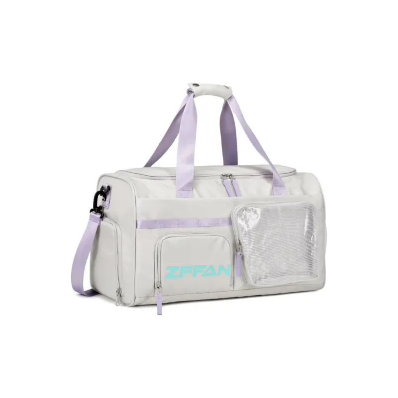 ZUOFEIFAN Fabric Gym Bag Large Size Unisex Gray-1