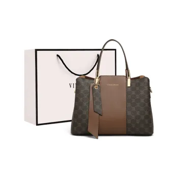 VINEY Synthetic Leather Shoulder Bag, Crossbody Bag, Handbag Tubas Women's Coffee