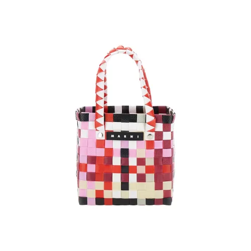 MARNI Interwoven Designed Mini Market Basket Bag