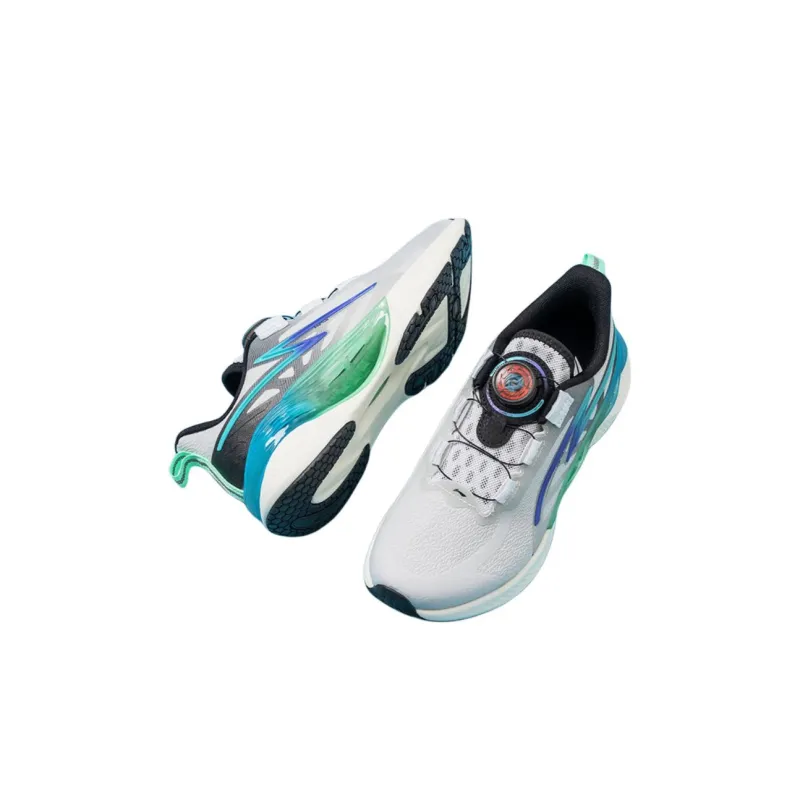 LINING YOUNG Anti Slip Wear Resistant Low Top Kids' Running Shoes Gray Kids'-3