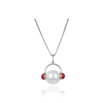 DFALLA S925 Silver/pearl Oyster Beads Necklaces Women's