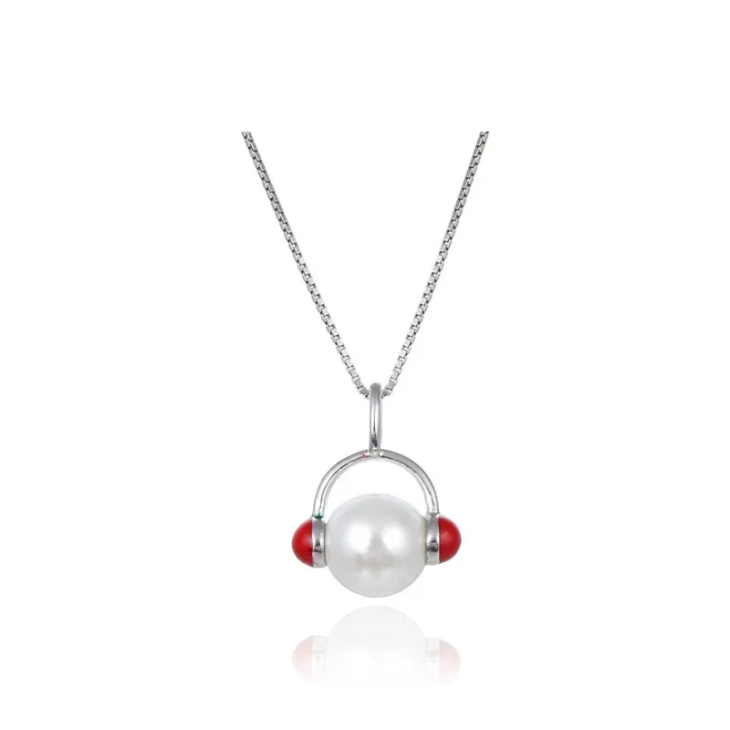 DFALLA S925 Silver/pearl Oyster Beads Necklaces Women's-0