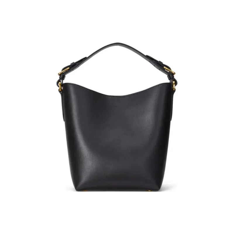 LAUREN RALPH LAUREN Grain Leather Portable Crossbody Bag, Shoulder Bag Trumpets Women's Black-2