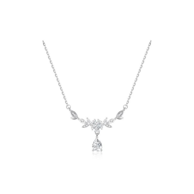 TEEX Sparkling Diamond Necklaces Women's-0