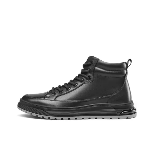 KANGNAI High Top Shoes Men's Black
