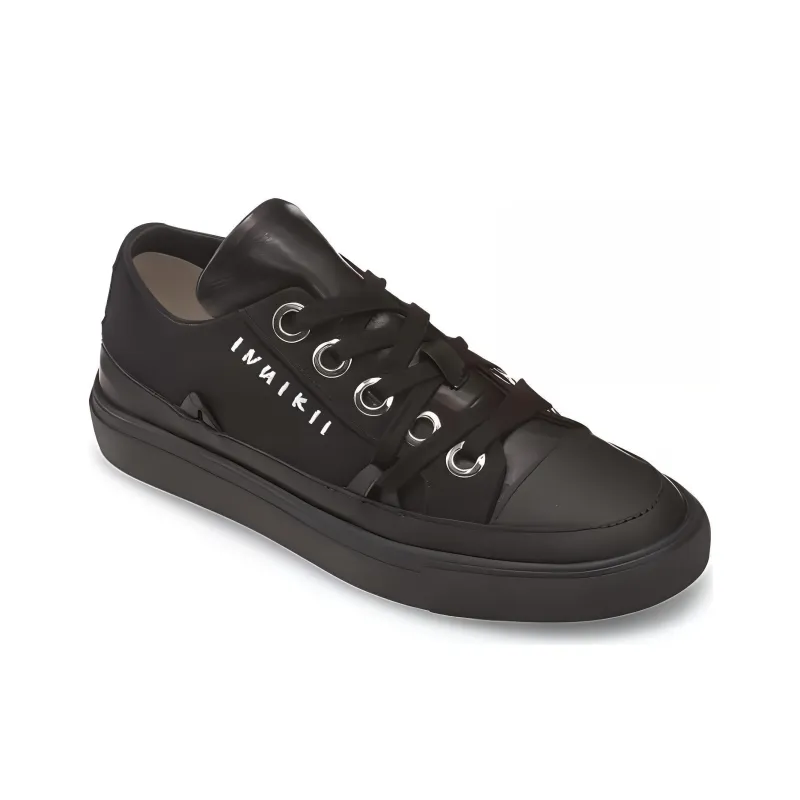 Inuikii Low-Top Skateboard Shoes Women's Black-2
