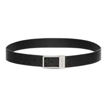 GUCCI Monogrammed Embossed Belt