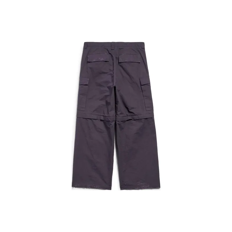Balenciaga Cargo Pants Loose Fit Style Men's Dark Blue-1