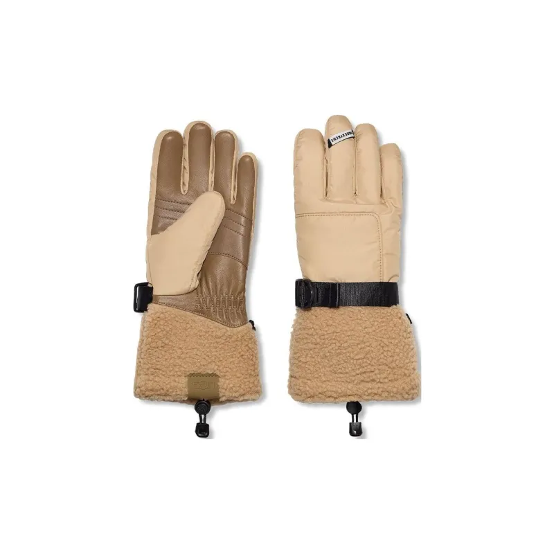 UGG Sheepskin Gloves Women's Khaki-1