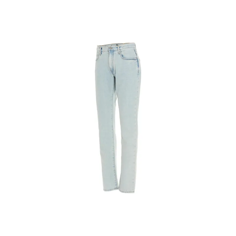 OFF WHITE SS21 Jeans Men Light Blue-2