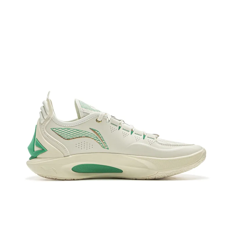 LiNing JB3 Anti Roll over Coverage Low Top Basketball Shoes Men's Ivory-1