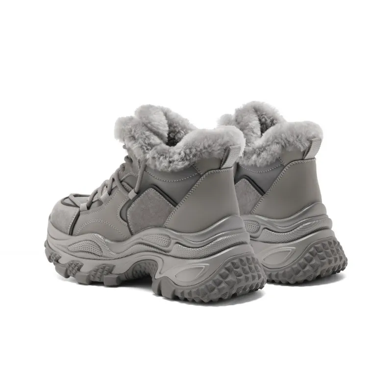 BELLE Anti Slip Wear Resistant High Top Chunky Sneakers Women's-3