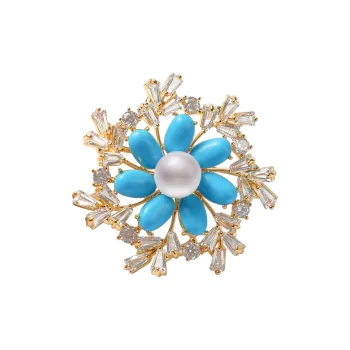 Demi Freshwater Pearl Brooches Unisex