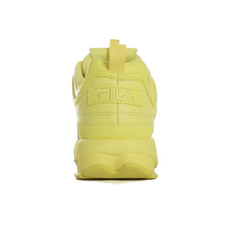 FILA DISRUPTOR II PREMIUM Anti-Slip Wear-Resistant Low-Top Casual Shoes Women's Yellow-3