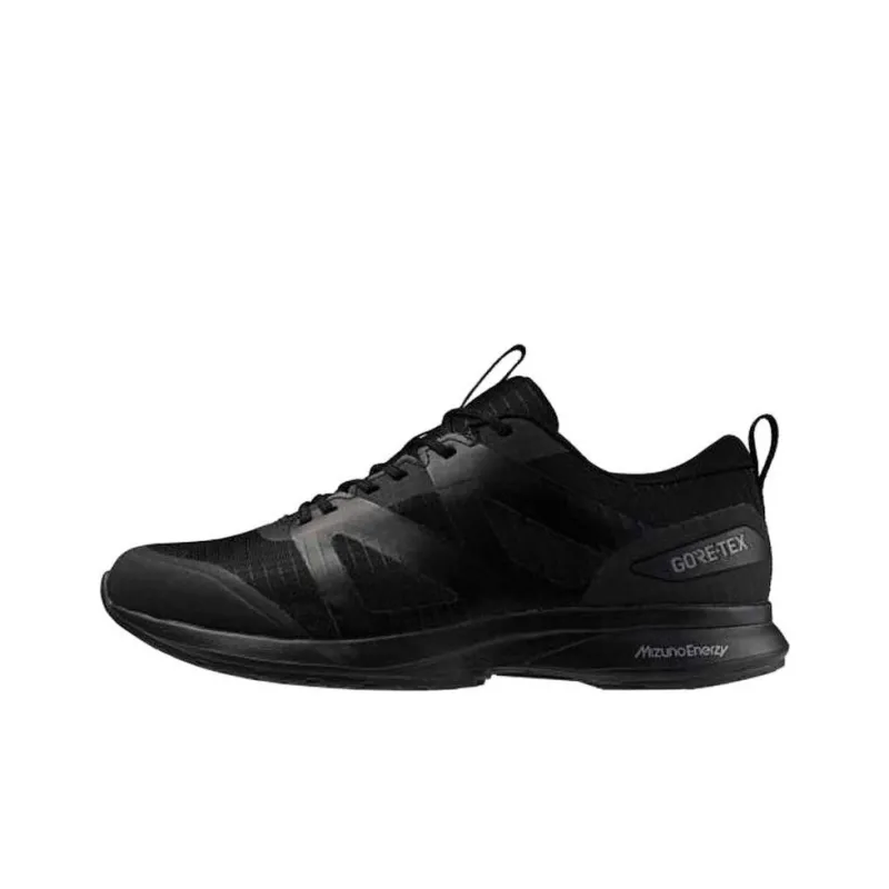 Mizuno Anti Slip Wear Resistant Low Top Casual Running Shoes Unisex Black-0