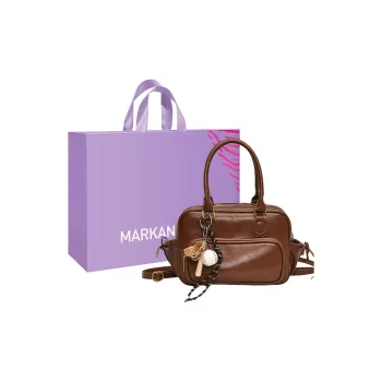 MARKANGARO Synthetic Leather Backpack Regular Women's Multicolor