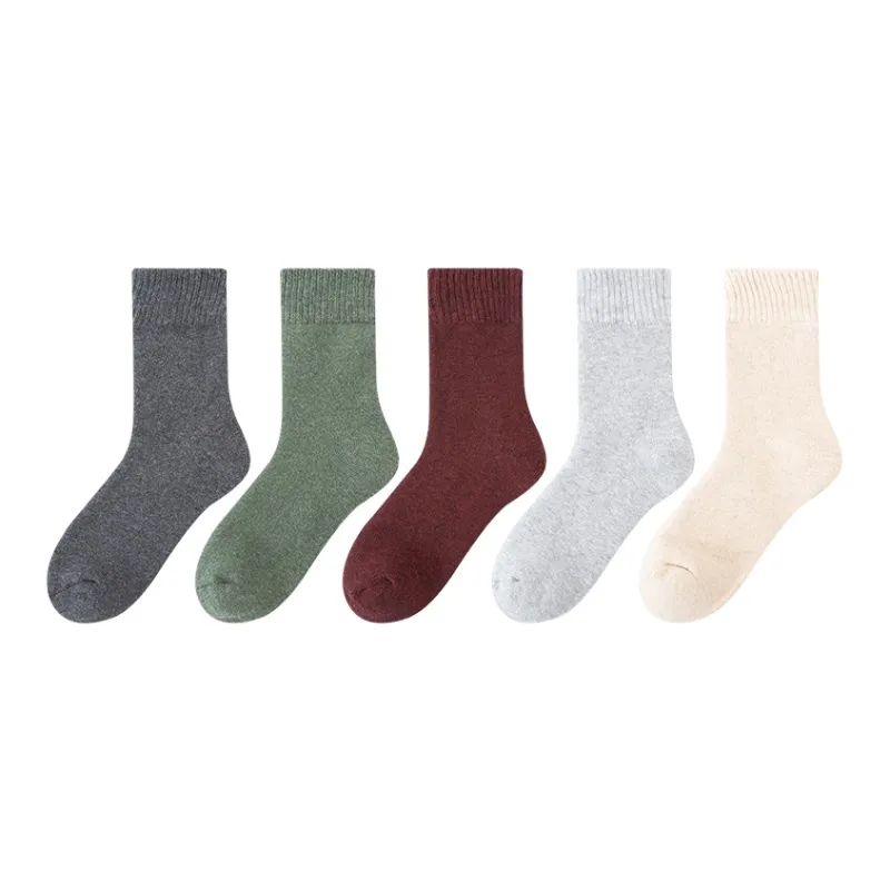 AOKANG Mid Calf Socks Women's 5 Pack-16