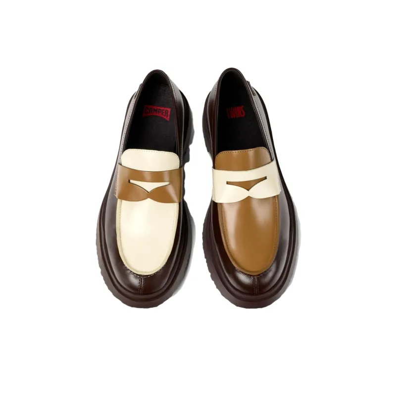 CAMPER Walden Loafers Men's Beige Red-3