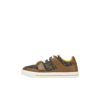 FENDI ROMA Low Top Kids' Skateboarding Shoes Brown Kids'