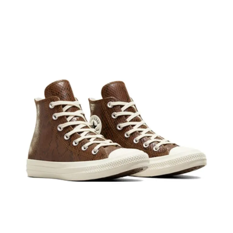 Converse Women's Chuck Taylor All Star High 'Snakeskin Dark Whiskey' Women's-2