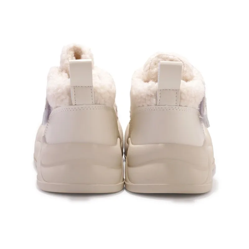 Shen Linsen Cushioning, Slip Resistant, And Abrasion Resistant Mid Top Casual Shoes Women's Beige-5