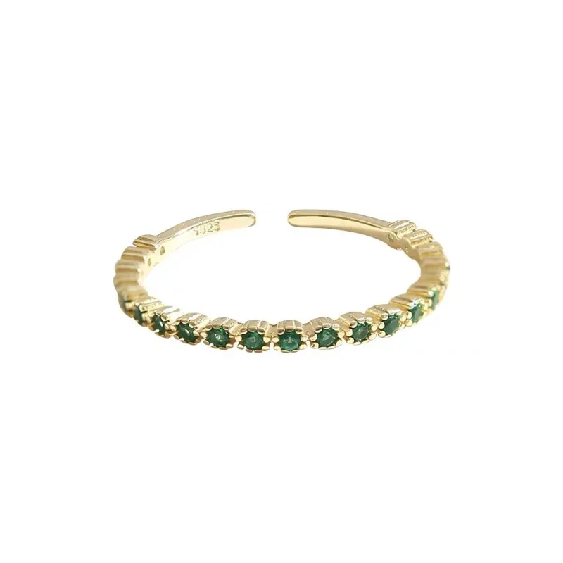 JESCAKOO S925 Sterling Silver Zircon Rings Women's-0