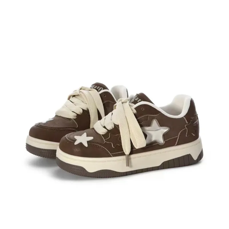KAAVER OTTO Skateboard Shoes Women's Low Top White-40