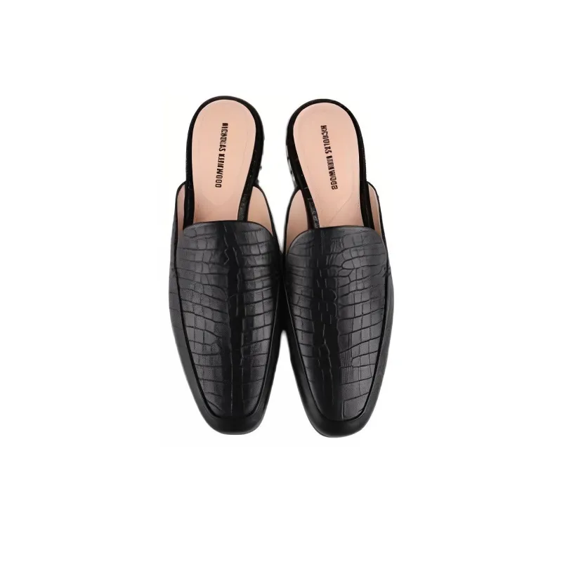 NICHOLAS KIRKWOOD TPR Sole Slip-Resistant Wrap-toe Slippers Women's Black-4