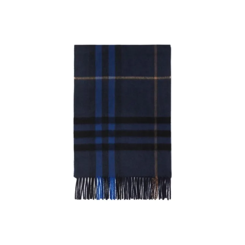 Burberry Checked Fringed Edge Scarf-0
