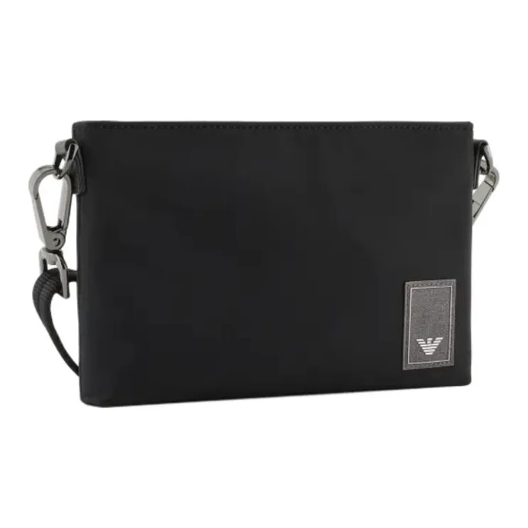 EMPORIO ARMANI Polyamide Shoulder Bag Crossbody Bag Mini Men's Black-1