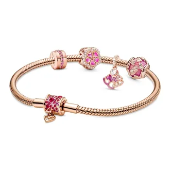 Pandora Combined Into Cubic Zirconia Alloys Bracelets Unisex