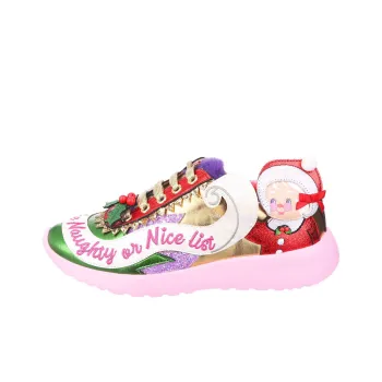 IRREGULAR CHOICE Checking It Twice Low-Top Casual Shoes Women's Pink