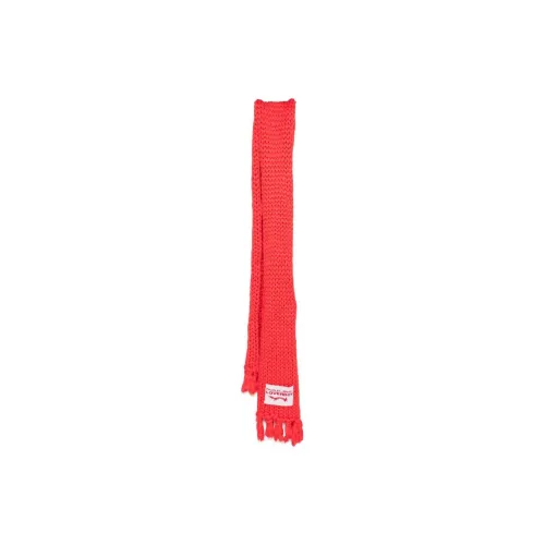 CHARLES JEFFREY Wool Knit Scarves Women's Red