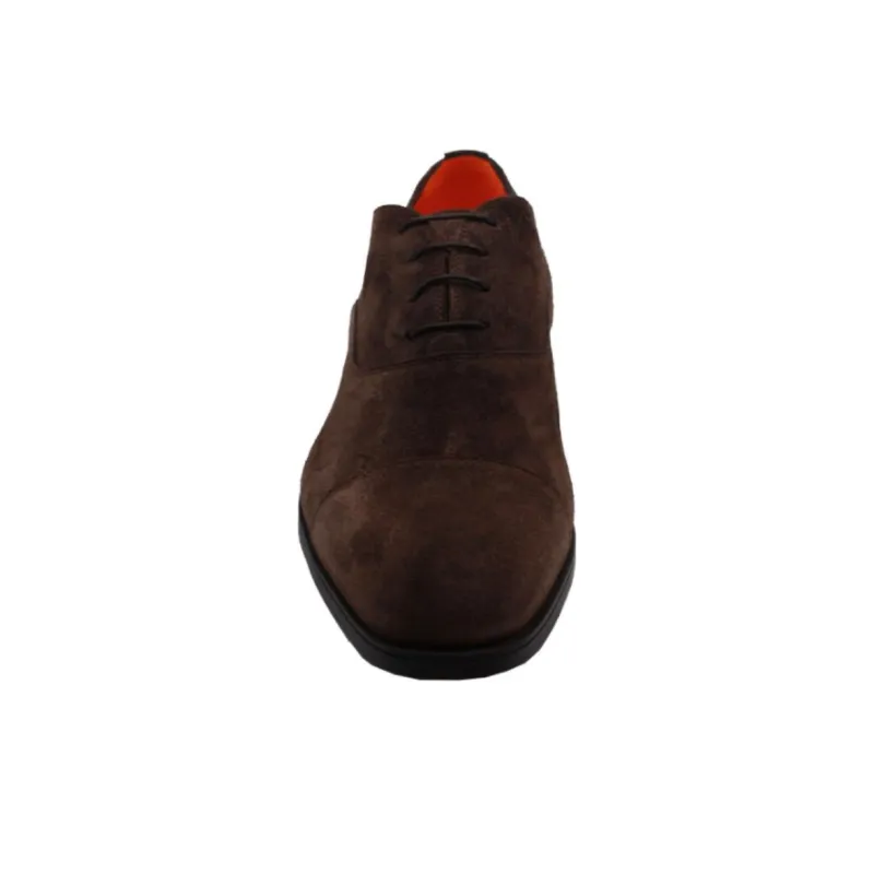 Santoni Suede Oxford Shoes-3
