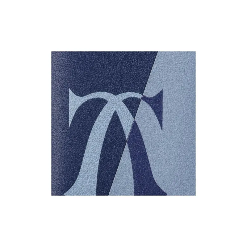 CARTIER Must De Cartier Calfskin Card Holder Unisex Blue-3