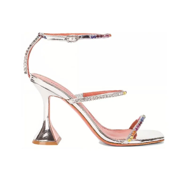 AMINA MUADDI Gilda Crystal-embellished Sandals-2