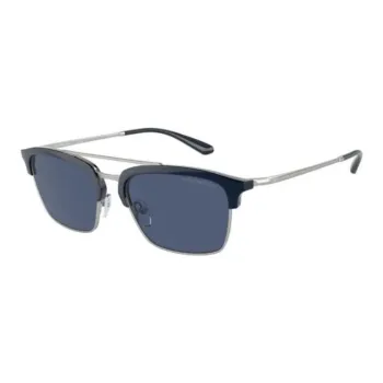 EMPORIO ARMANI Aviator Sunglasses Men's Silver