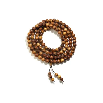 EADDA JEWELRY Golden Sandalwood Wooden Bracelets Unisex