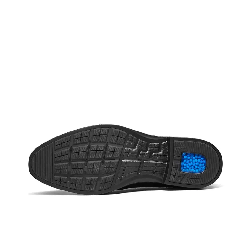 KANGNAI Business Leather Shoes Men's Black-9