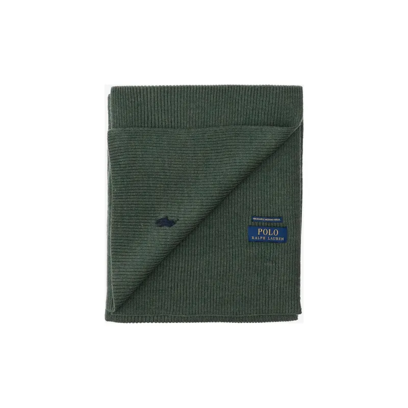 Polo Ralph Lauren Pony Embroidered Ribbed Knit Scarf-1