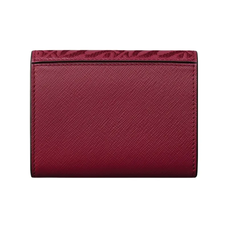 CARTIER Calfskin Wallet Mini Women's Cherry Red-1