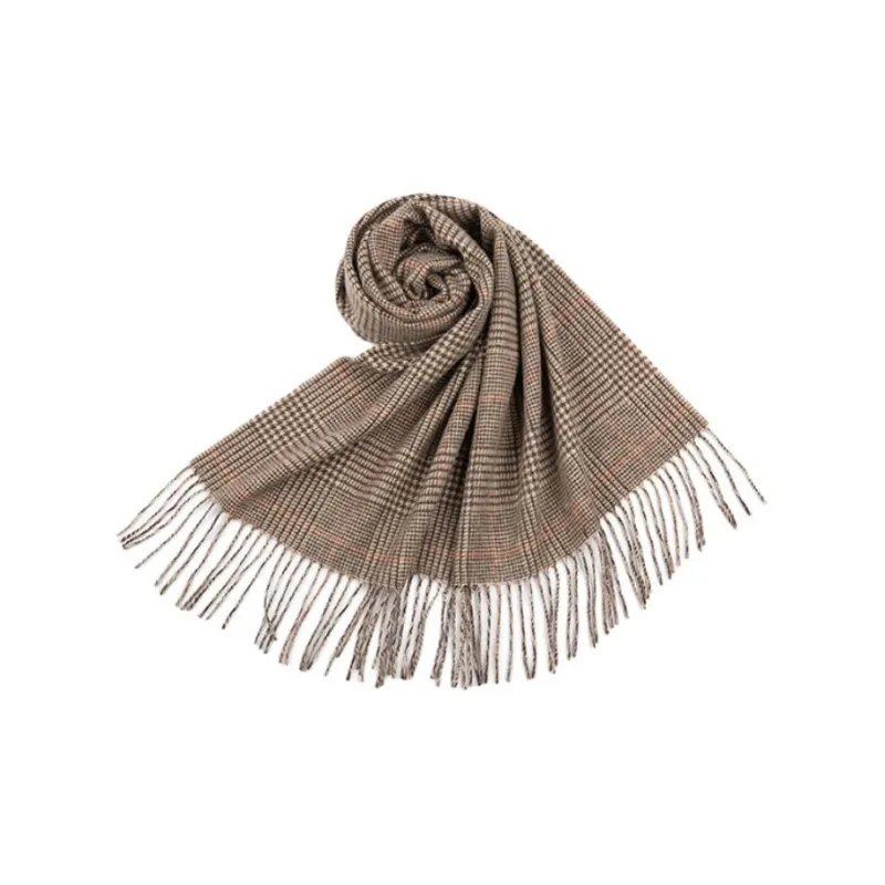 H YXIANG Wool Knit Scarves Women's-1
