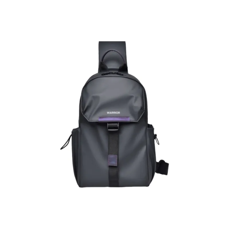 Warrior PU Sling Bag Regular Men's Black-0