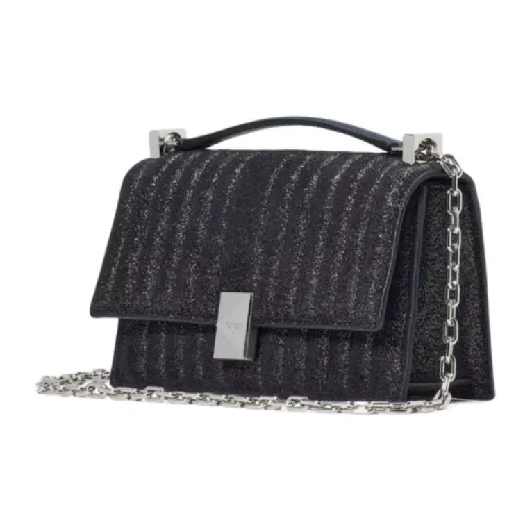 Kate Spade Sequins, Suede Shoulder Bag, Crossbody Bag, Handbag Mini Women's Black-1