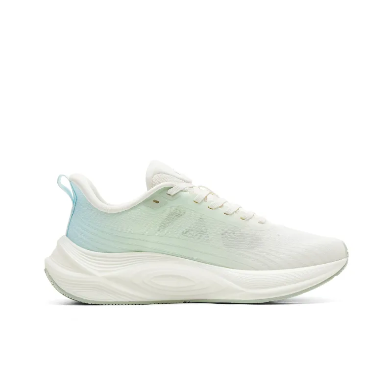 PEAK Low Top Running Shoes Women's White Green Blue-1
