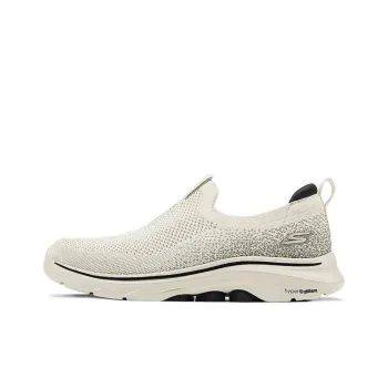Skechers GO WALK 7 Anti Slip Wear Resistant Low Top Casual Shoes Men's Light Taupe