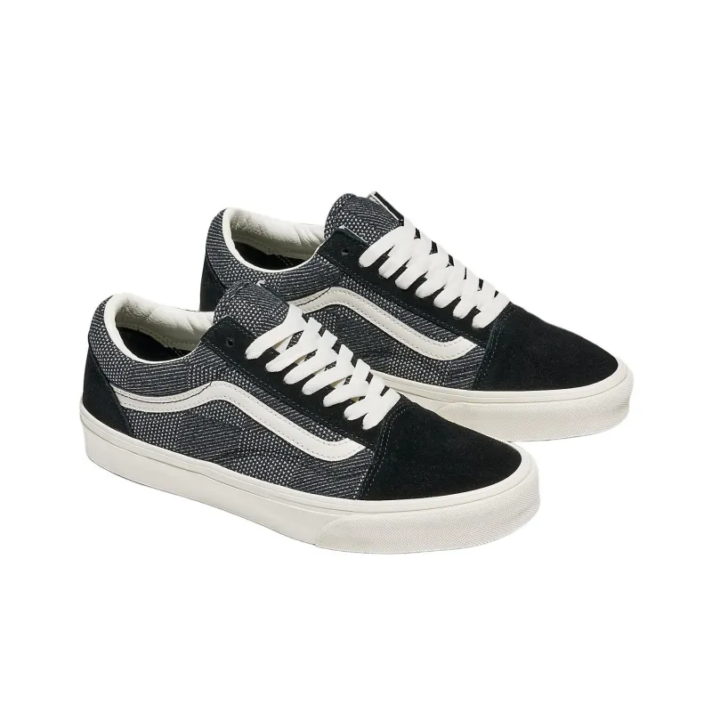 Vans Old Skool 'Checkerboard Denim Black'-1