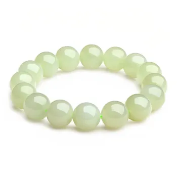 CUIYIN Hetian Jade Bracelets Pale Greenish White Jade Unisex