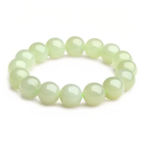 CUIYIN Hetian Jade Bracelets Pale Greenish White Jade Unisex